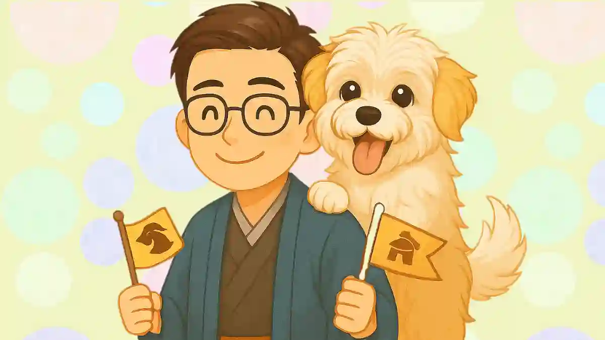 たかと白のマルプーのめる（ちびキャライラスト）