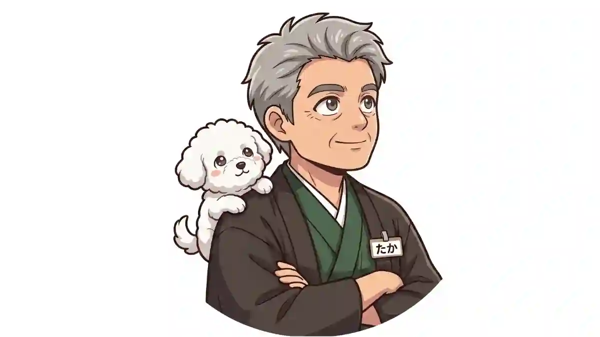 たかと白のマルプーのめる（ちびキャライラスト）