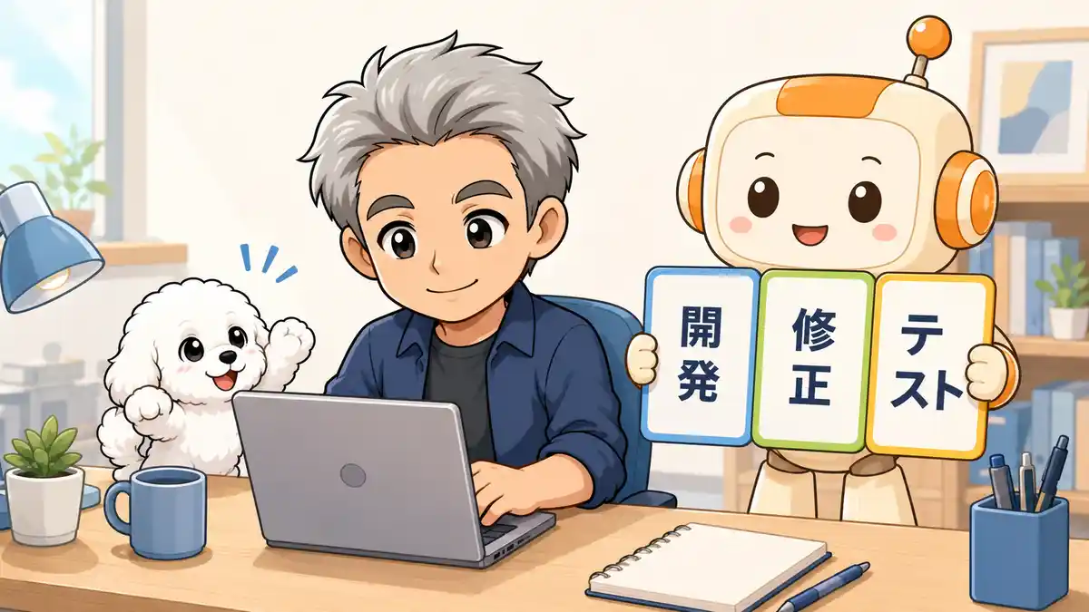 Claude Codeで開発、修正、テストを進める人に向いていることを示す画像