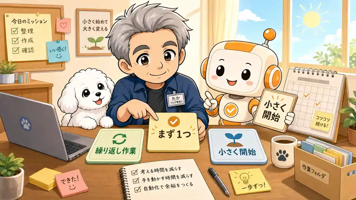 一つの繰り返し作業からClaude Cowork自動化を始めるたかとコワークン