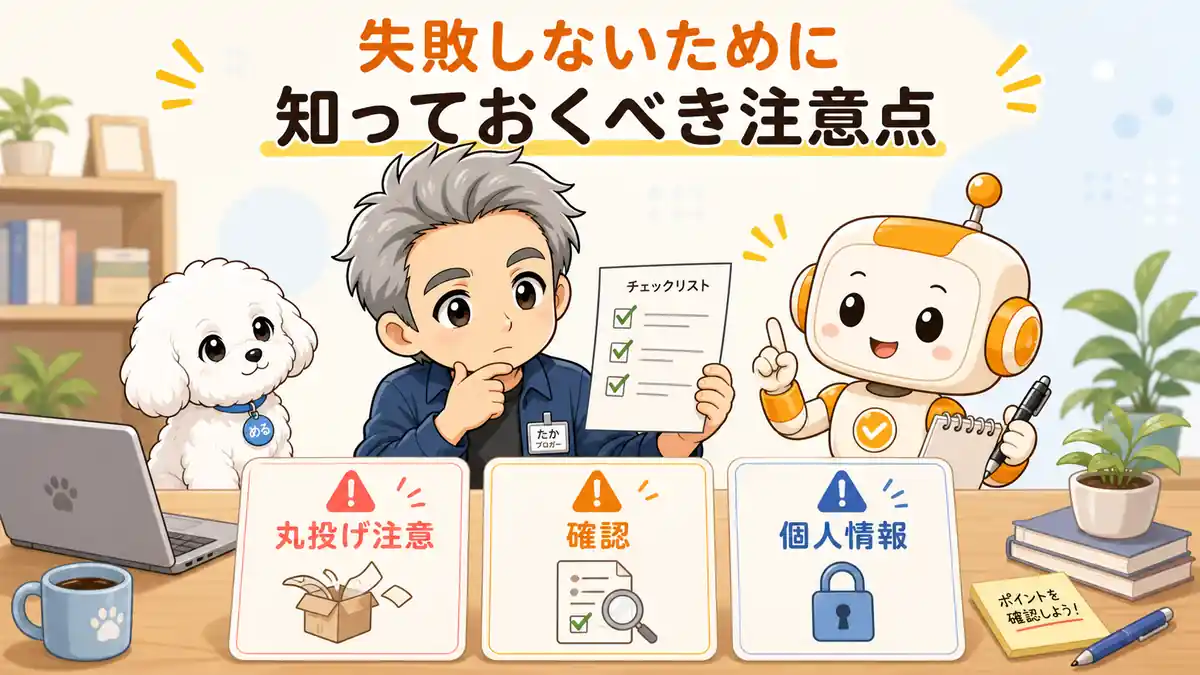 Claude Cowork活用で失敗しないための注意点をチェックするたかとコワークン