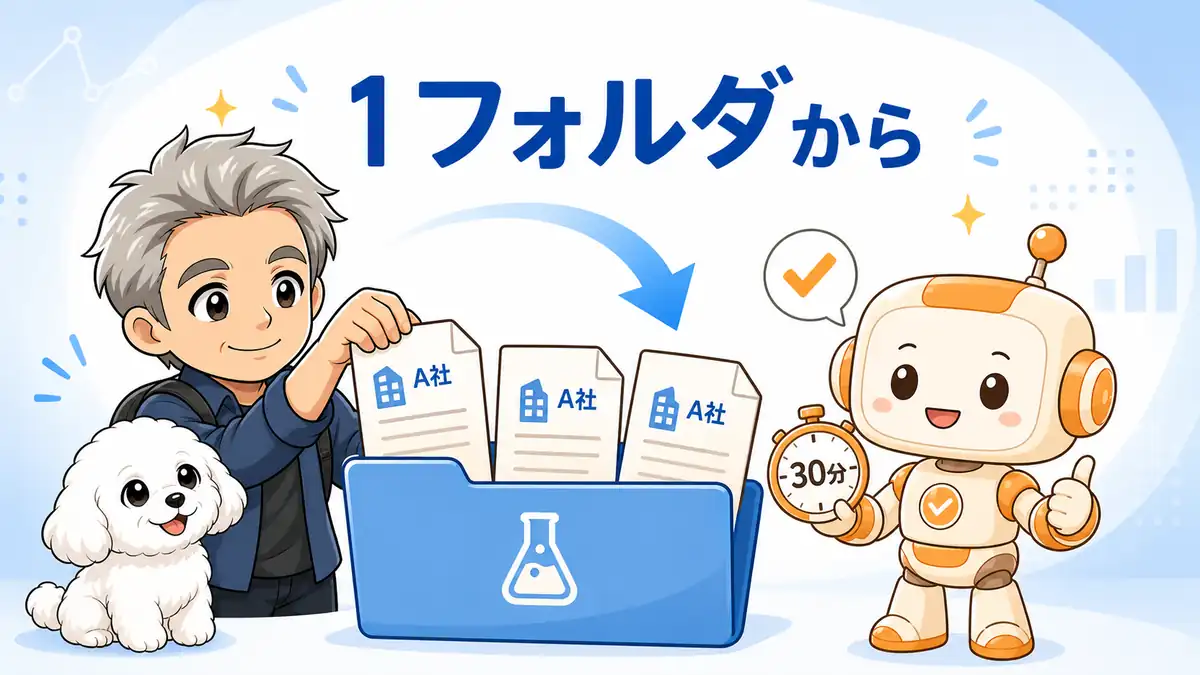 匿名化した資料を一つの専用フォルダで試すたかとコワークン