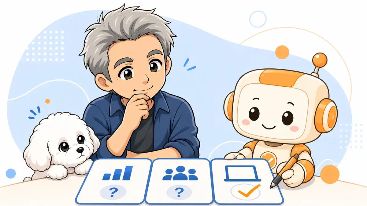 自分の仕事がClaude Cowork向きか3問で確認するイメージ