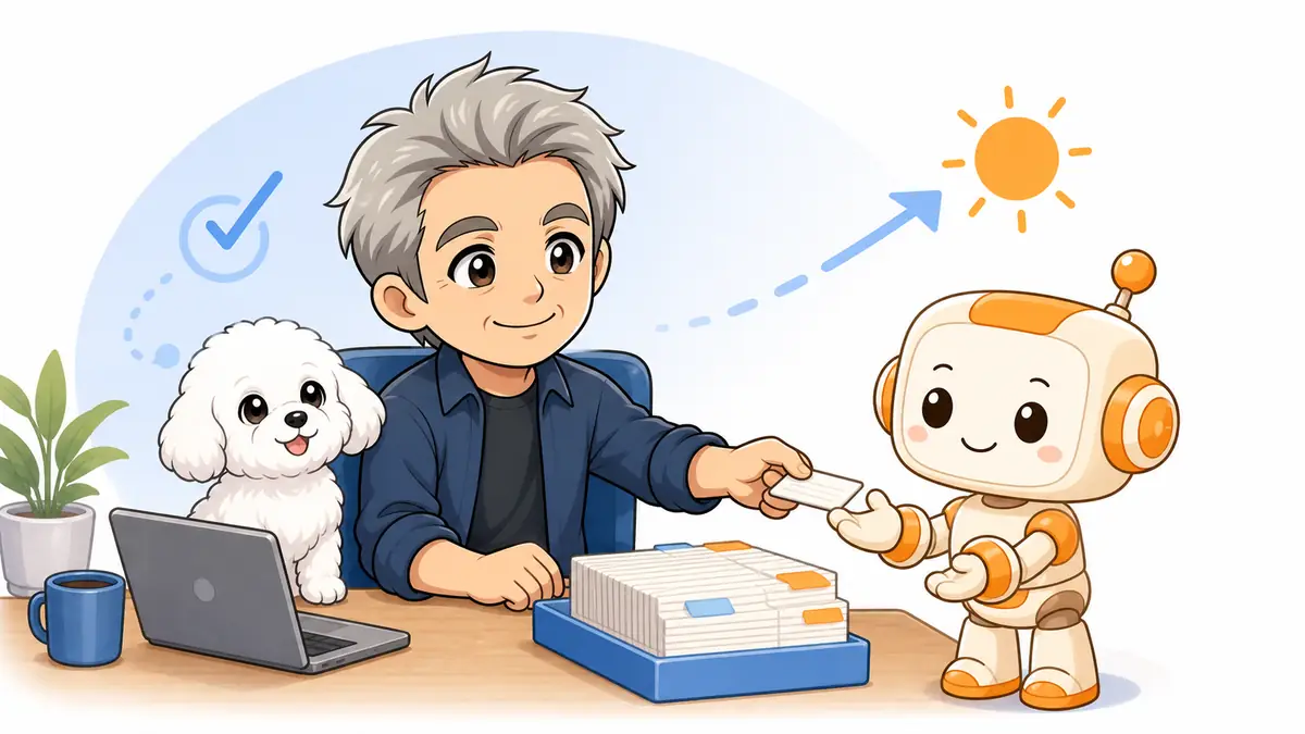 明日の雑務を1つだけClaude Coworkに渡すイメージ