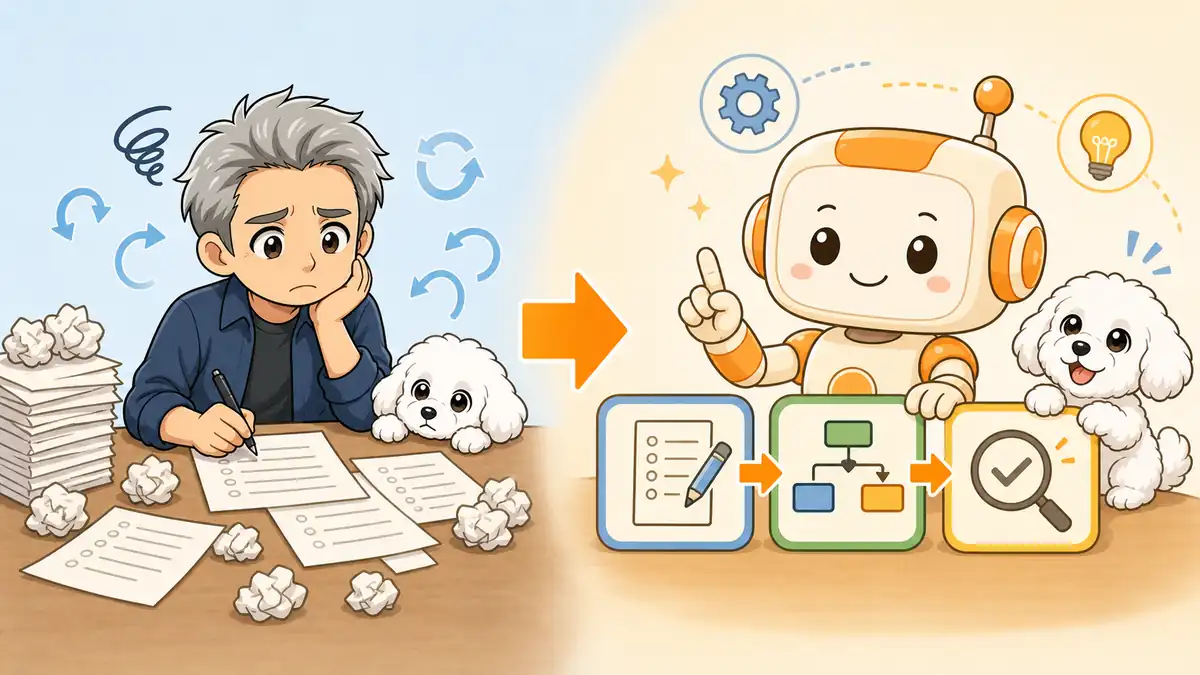 Codex Skillsで繰り返す仕事を手順化するイメージ