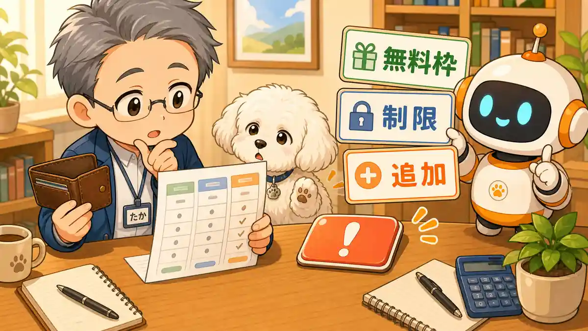 AIコーディングツールの料金と利用制限を確認するたかとコワークン