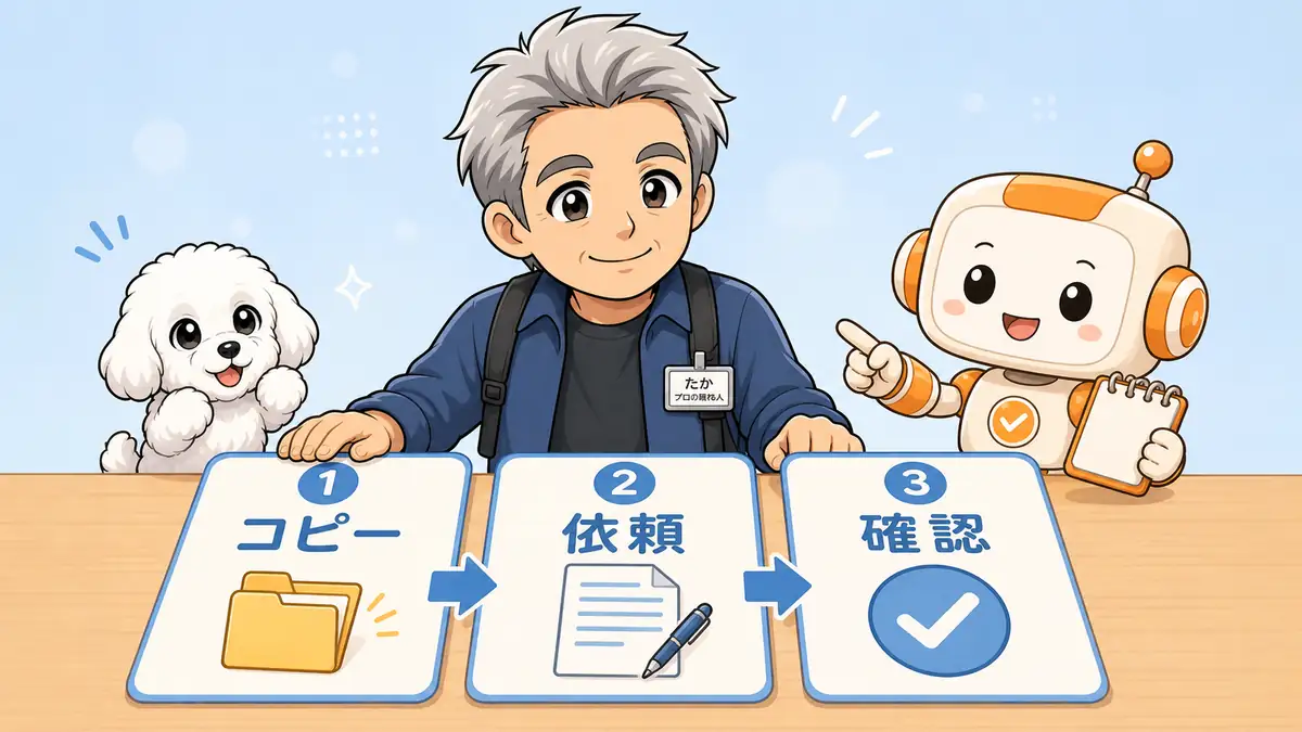 コピー・依頼・確認の3段階でCodexを小さく試すたか・める・コワークン