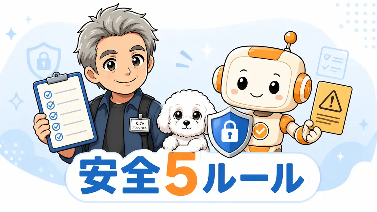 Codexを安全に使う5つのルールを確認するたか・める・コワークン