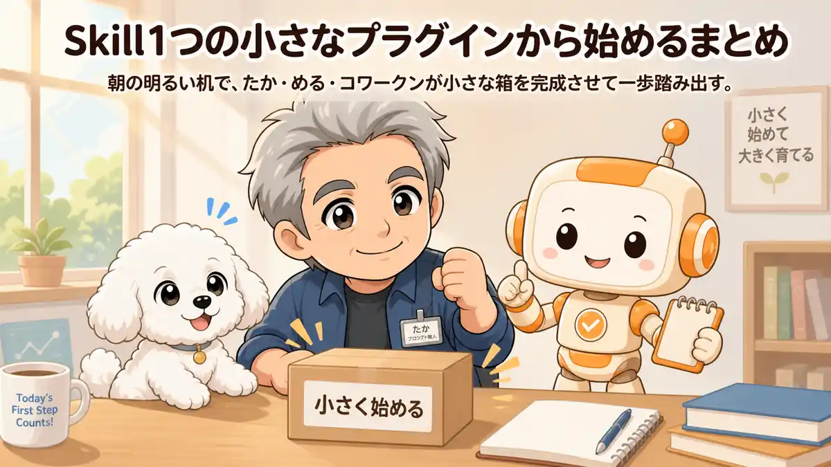 Skill1つの小さなCodexプラグインから始めるたかとめるとコワークン
