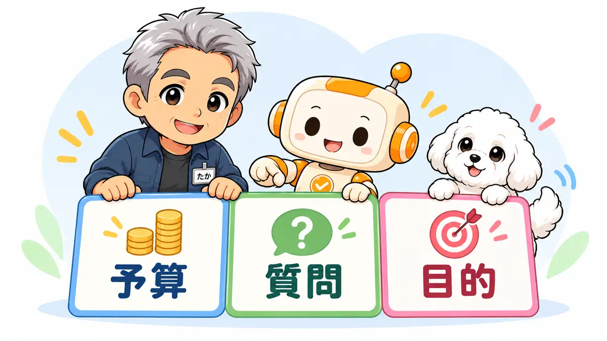 予算・質問方法・学習目的の3つで生成AIスクールを選ぶたかとコワークン