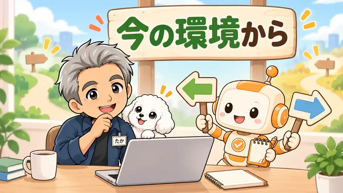 今の契約と作業環境から試す道具を選ぶたかとコワークン