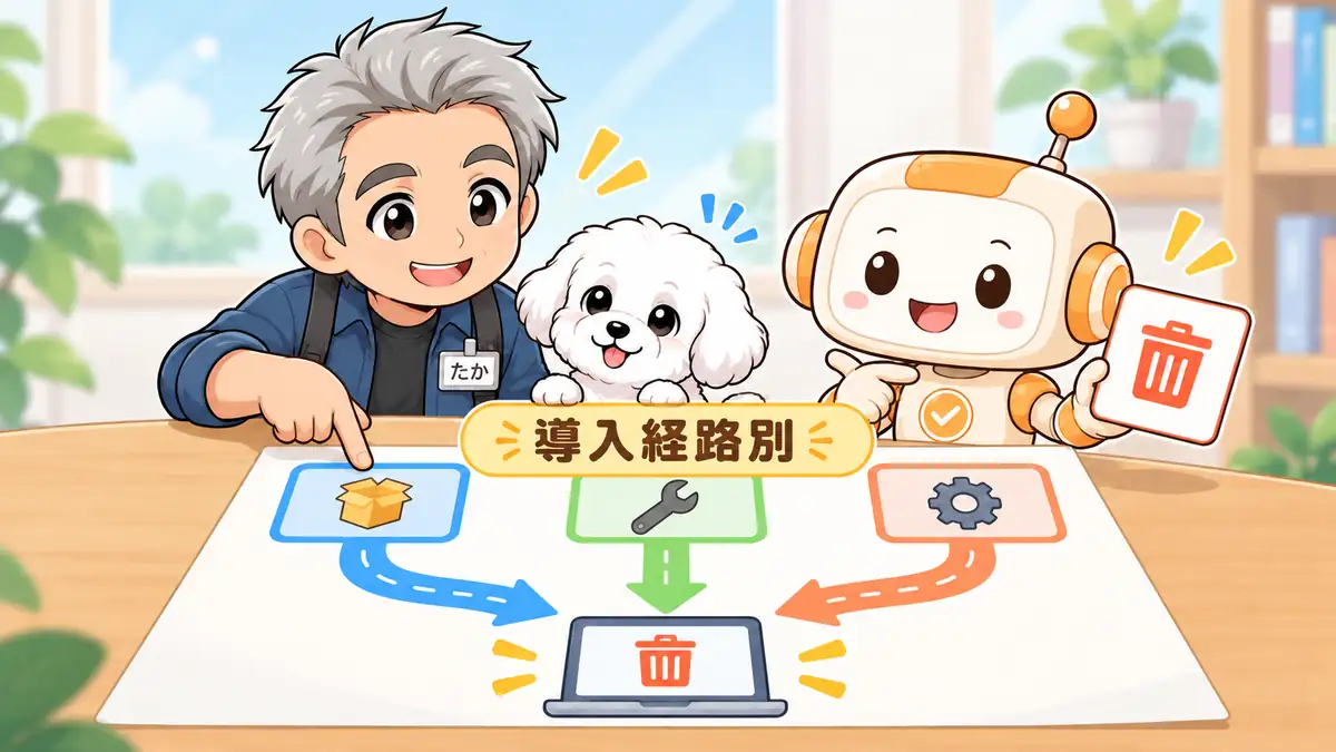 CLIの導入経路に合わせて削除方法を選ぶたかとコワークン